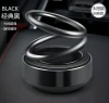 Car aroma diffuser solar rotating double ring suspended car aroma diffuser solid perfume dashboard ornament Douyin same style Item Picture